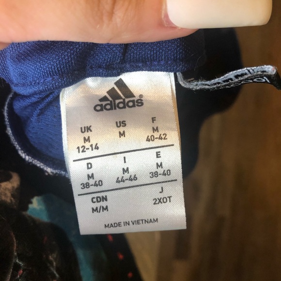 Adidas navy blue sweat pants - Picture 4 of 4
